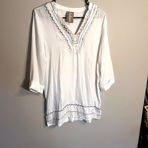 Anthropologie | Embroidered Dolan Top